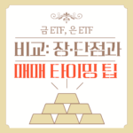 금 ETF, 은 ETF 비교: 장·단점과 매매 타이밍 팁